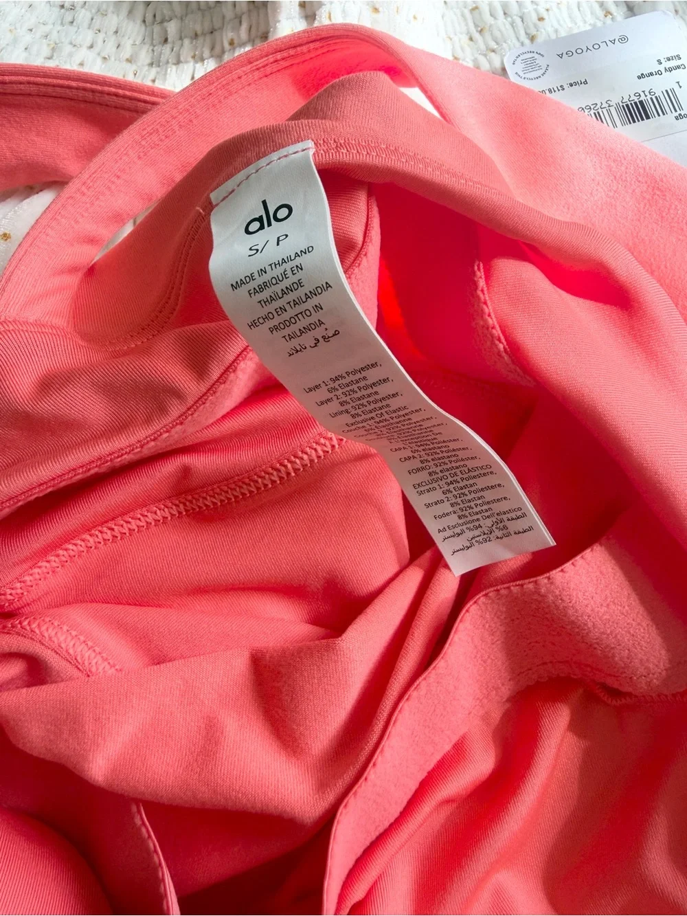 NWT Alo yoga SMALL Alosoft Showcase tennis mini dress in Candy orange